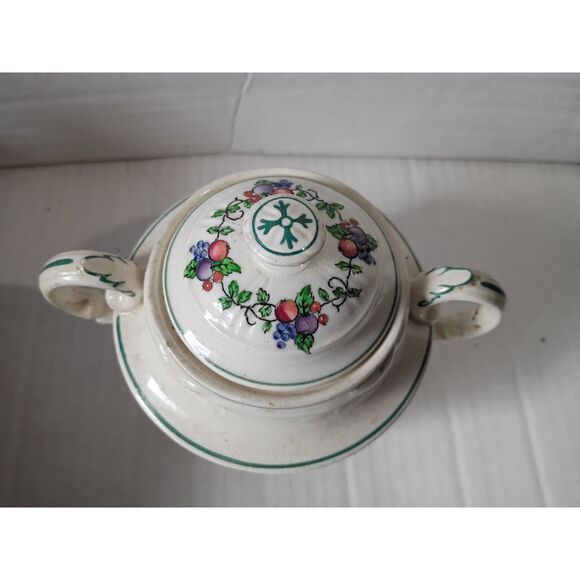 Wedgwood California Earthenware Fruit Sugar Bowl Etruria England - Picture 7 of 7